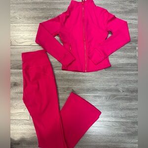 Lululemon Athletica Vibrant Pink Jogger Set